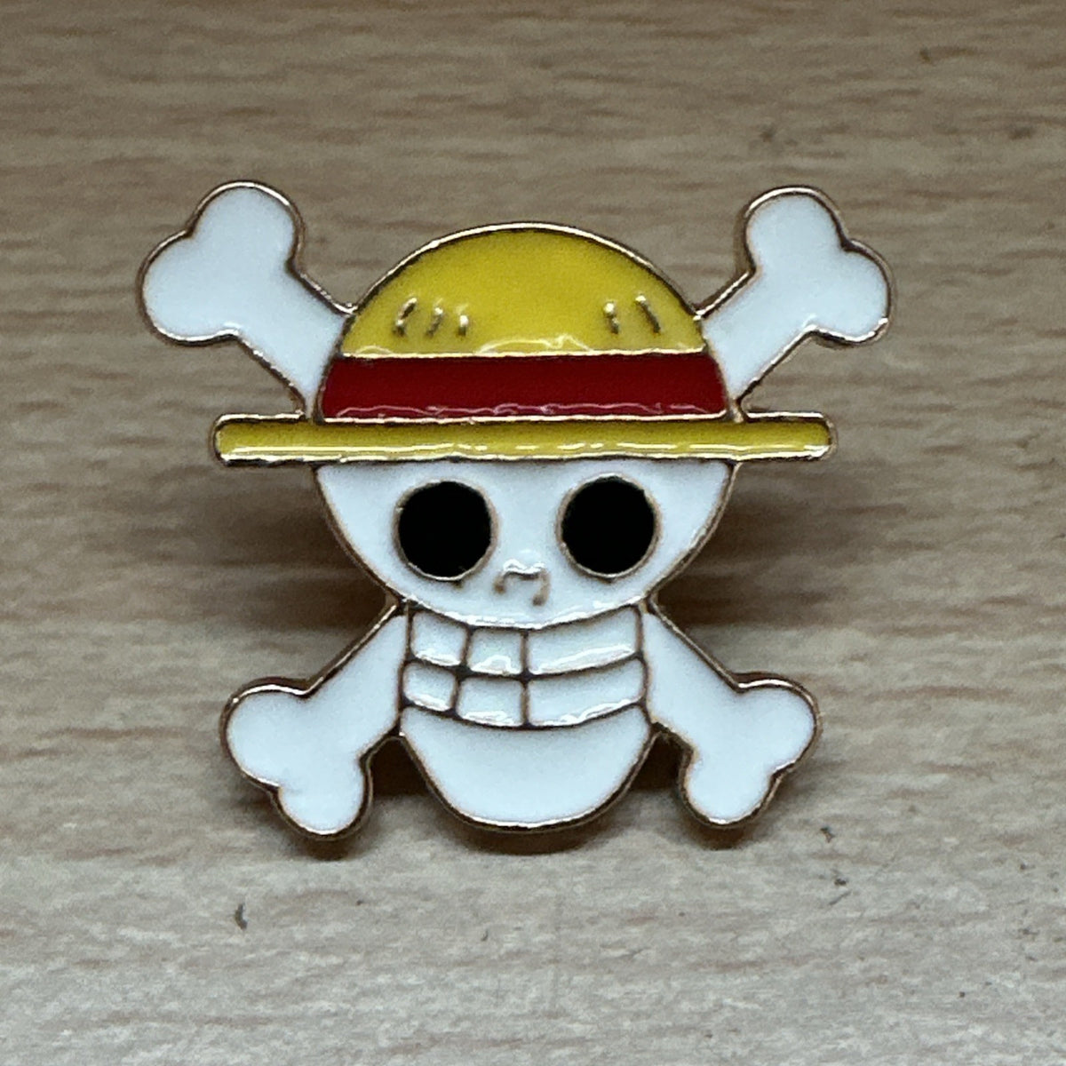 One Piece Straw Hat Jolly Roger Metal Enamel Pin Badge Brooch Anime Manga Gift1
