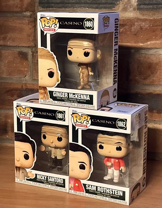Funko 1861 Nicky Sam Ginger  Casino POP Set Of 3 Gangster Movie Cult In Stk Now