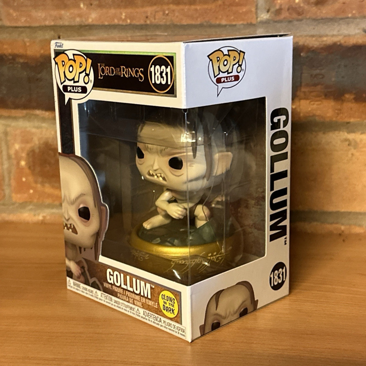 The Lord of The Rings Gollum GLOW #1831 Funko Pop! w/ Protector In Stock Gift1