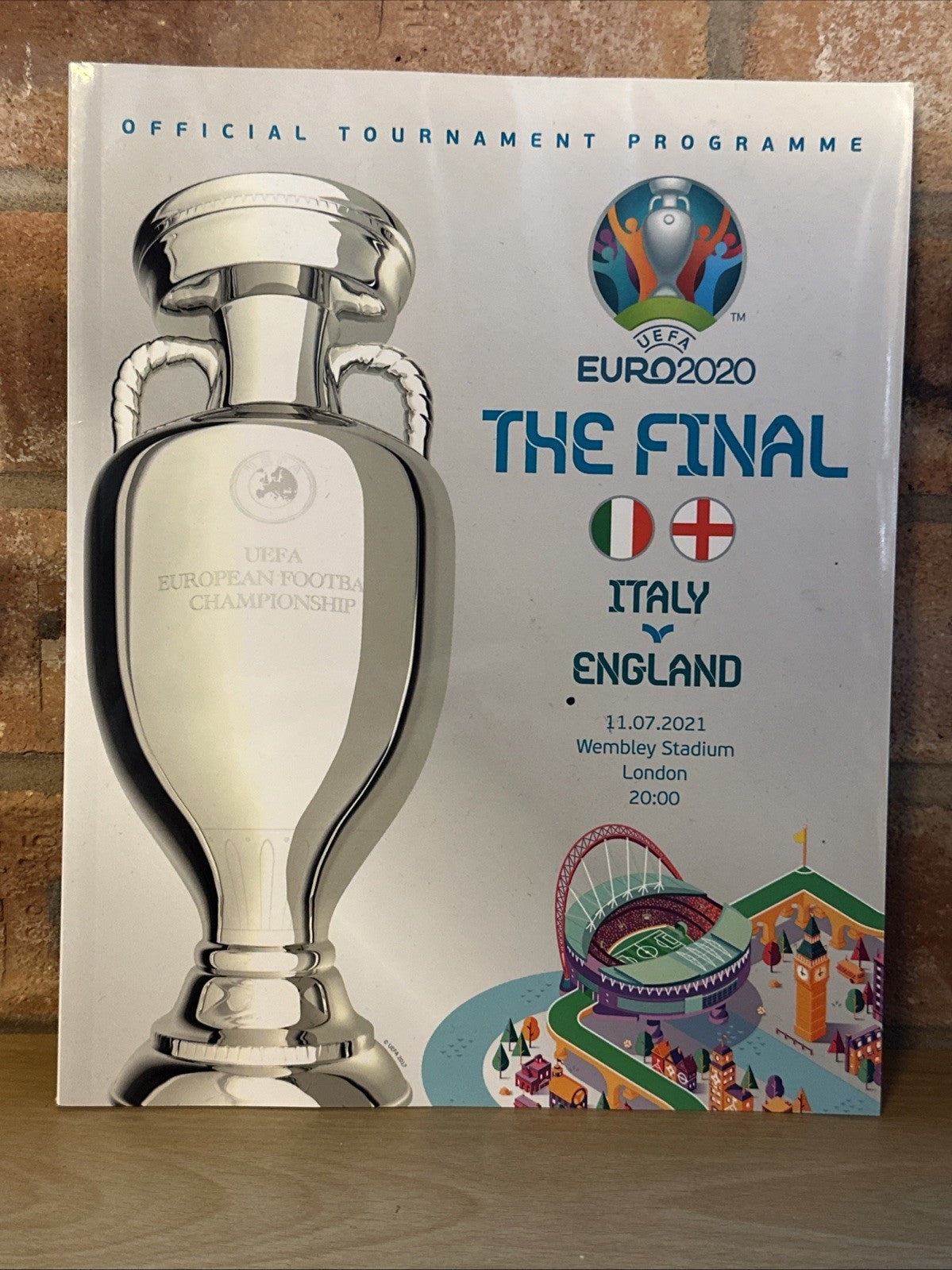 England v Italy Official EURO 2020 Final Programme - Absolutely Mint Condition0