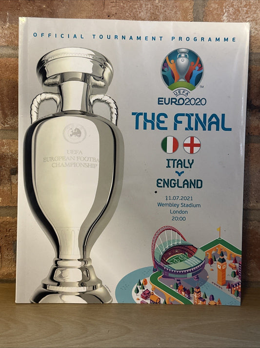 England v Italy Official EURO 2020 Final Programme - Absolutely Mint Condition0