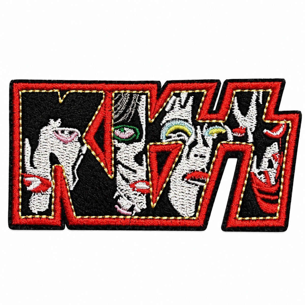  Kiss Picture Metal Music Rock Band Badge Patches SOSJams Sew Iron On Patch0