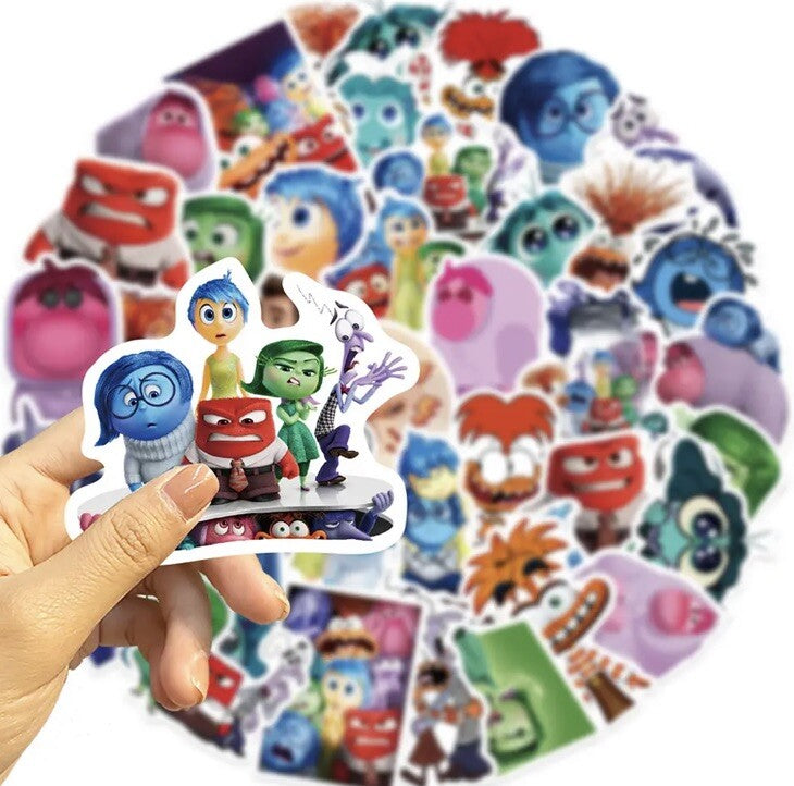 50 Inside Out Sticker for Kids Cartoon Movie Decal Gifts Waterproof Stickers3