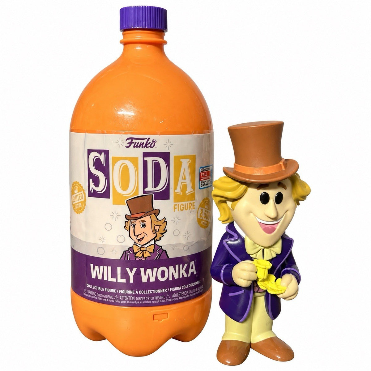Funko Vinyl Soda Bottle Willy Wonka 2023 NYCC Convention Limited Edition NEW0