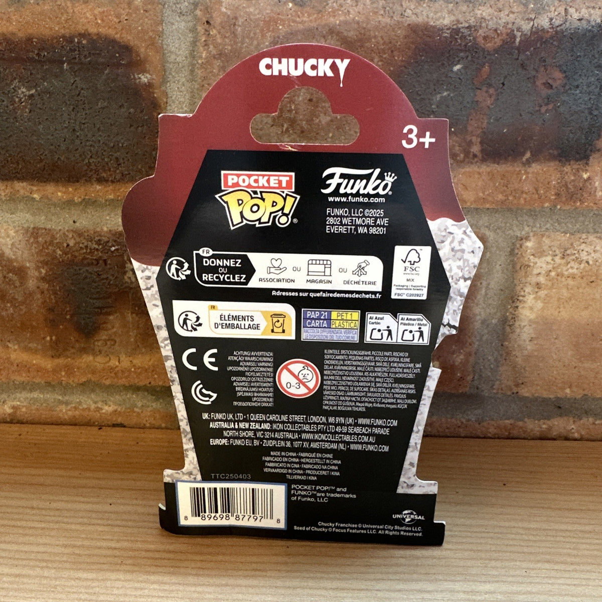 Funko Chucky - Chucky in Coffin Pocket Pop! Vinyl Figure Horror Mini In Now4