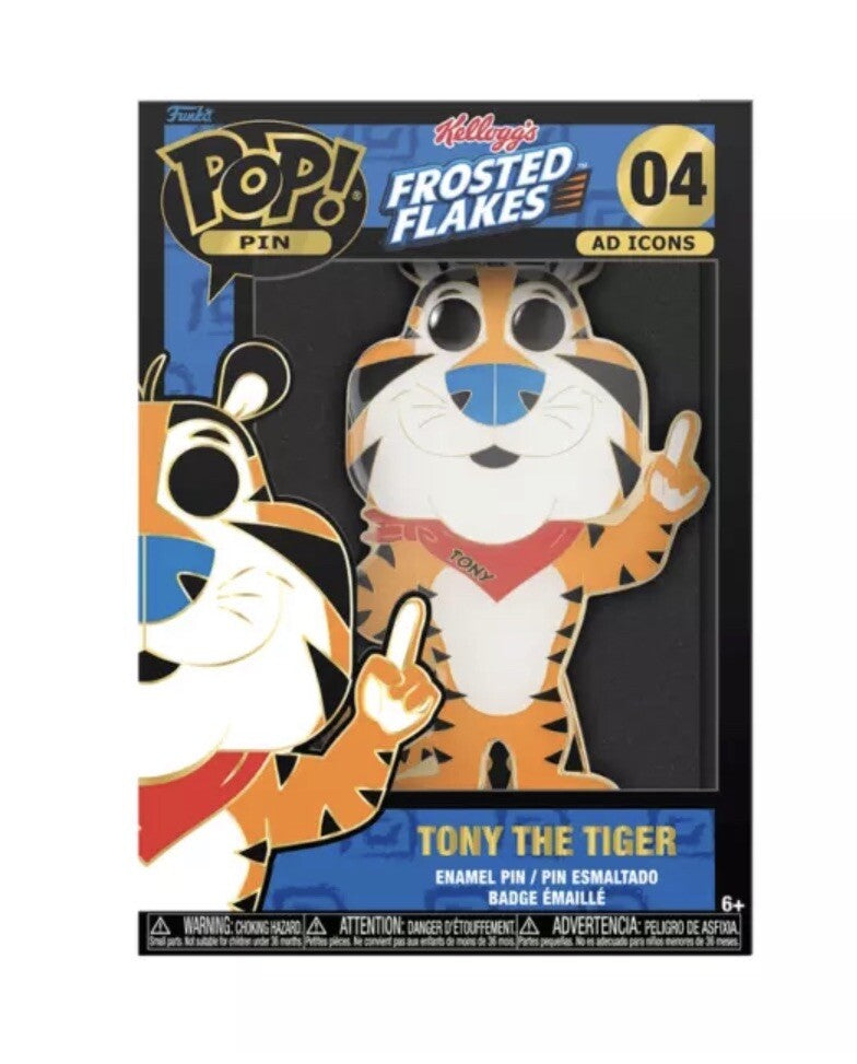 Tony Tiger Funko Pop! Pin Kellogg's Frosted Flakes Ad Icons  #04 ltd ed0