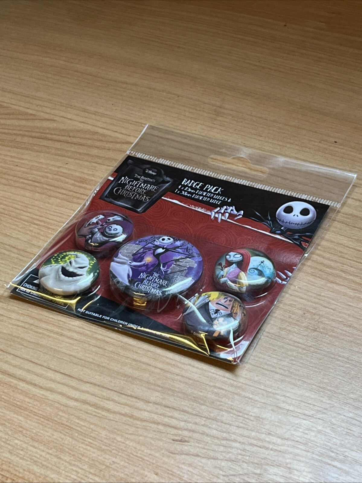 5x NBC Badge Pack Nightmare Before Christmas Gift Pack Jack Skellington0