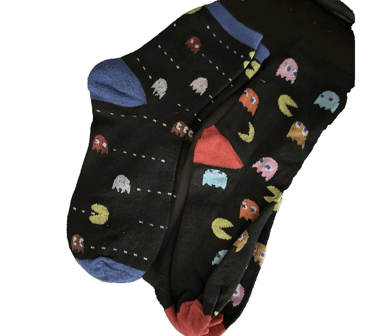 2x Funky Socks Pac-Man Ghosts - Cotton UK 4-10 One Size 37-452
