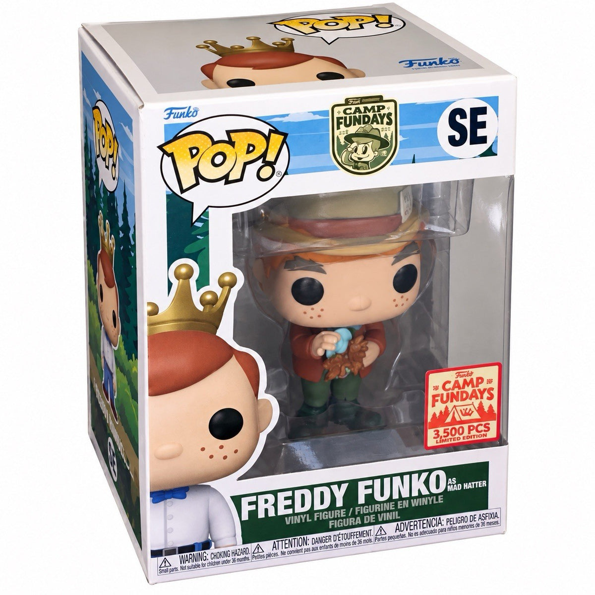 Freddy Funko as Mad Hatter Pop! CAMP FUNDAYS SDCC 2023 3500 Alice Wonderland0