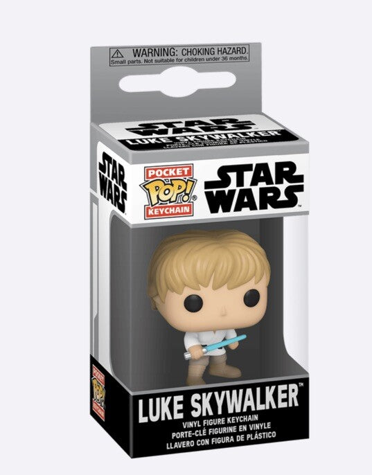 Star Wars Key Ring Figurine Pocket Pop! Vinyl Luke Skywalker Keychain gift 0