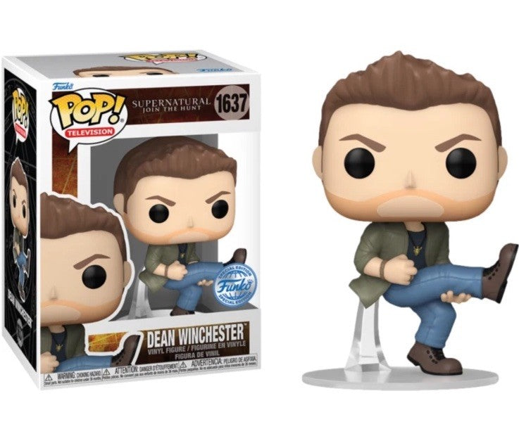 Funko Supernatural Dean Winchester Exc #1637 + 3 Exclusive Pop Eye Of The Tiger0