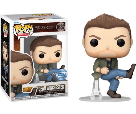Funko Supernatural Dean Winchester Exc #1637 + 3 Exclusive Pop Eye Of The Tiger0