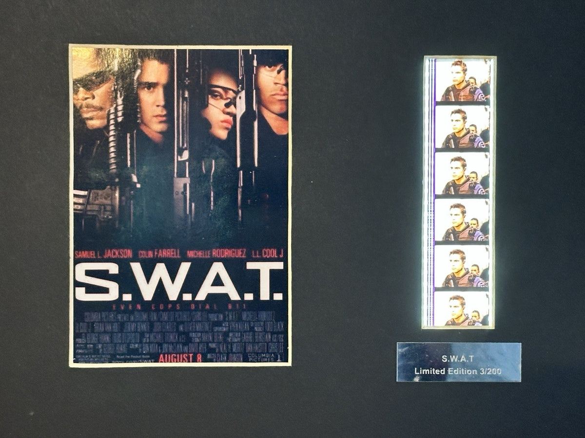 S.W.A.T.  Original 35mm Film Cell  Movie Action - Frame Display-LTD ED 3/2002