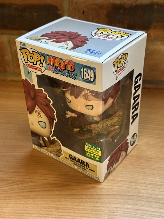 Funko Pop! Naruto Shippuden Gaara W/ Sand 2024 SDCC #1649 Limited Edition 