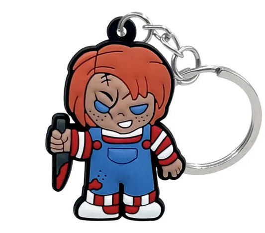 Chucky Childs Play Cartoon Keyring, Key Ring, Key Chain, Keychain Halloween 
