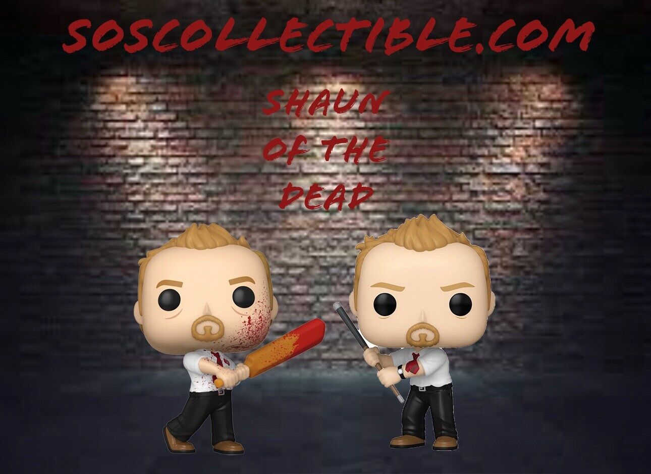 Shaun of the Dead -Shaun with Pool Cue Pop! Vinyl Figure #1660  On Way Now