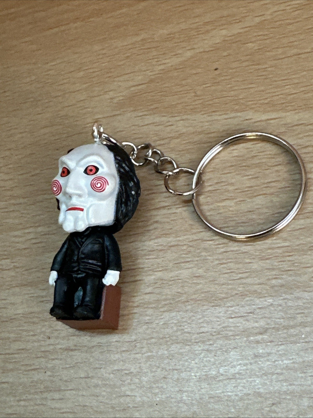 Billy Jigsaw 3D Key ring Horror TV Movie Goth Gift Kids Cult gift bag Keychain1