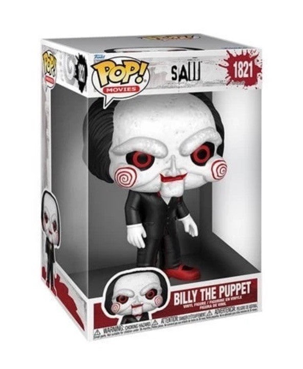 Funko Pop! Saw Billy the Puppet Jumbo 10-Inch #1821 Cult Horror In Stock1