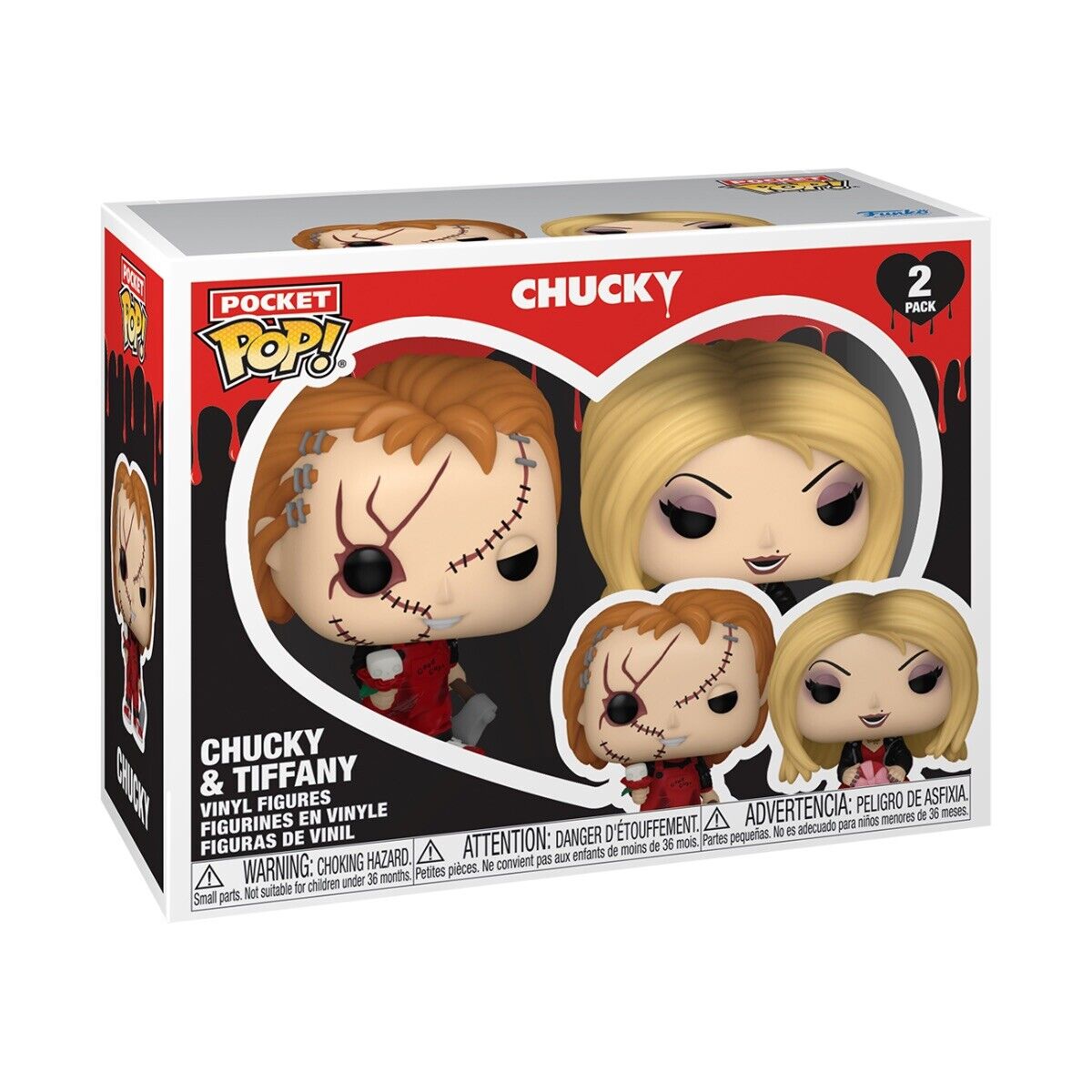 Funko Child's Play - Chucky & Tiffany Valentine Pocket Pop Vinyl 2 Pk In now 2