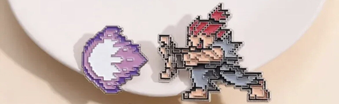 Retro Violent Ken Street Fighter Pin Badge Pixel 2 Piece  Collect All 3 gift bag0