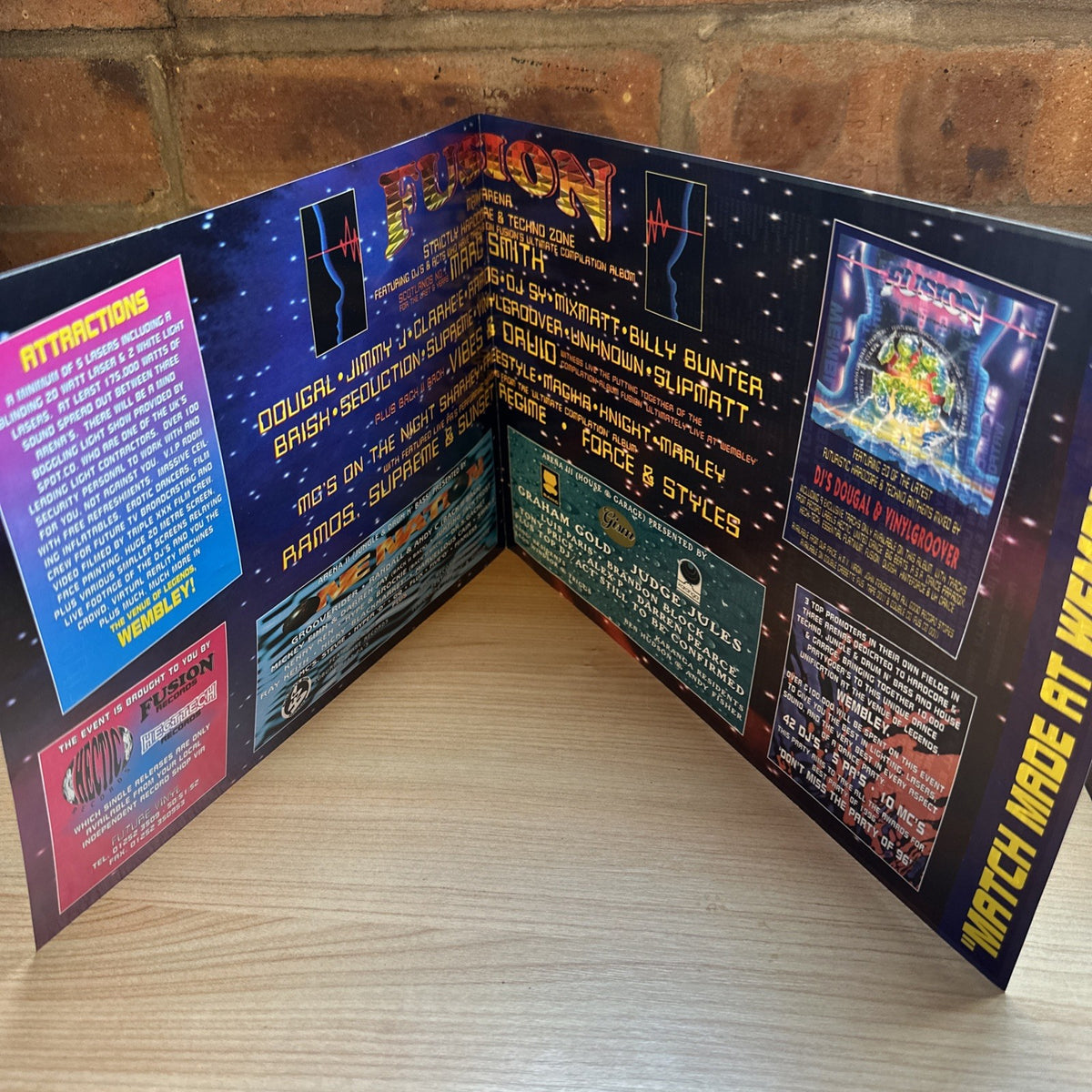 Rave Flyer Launch Party Night @ Fusion 25th May 1996 Made At Wembley1
