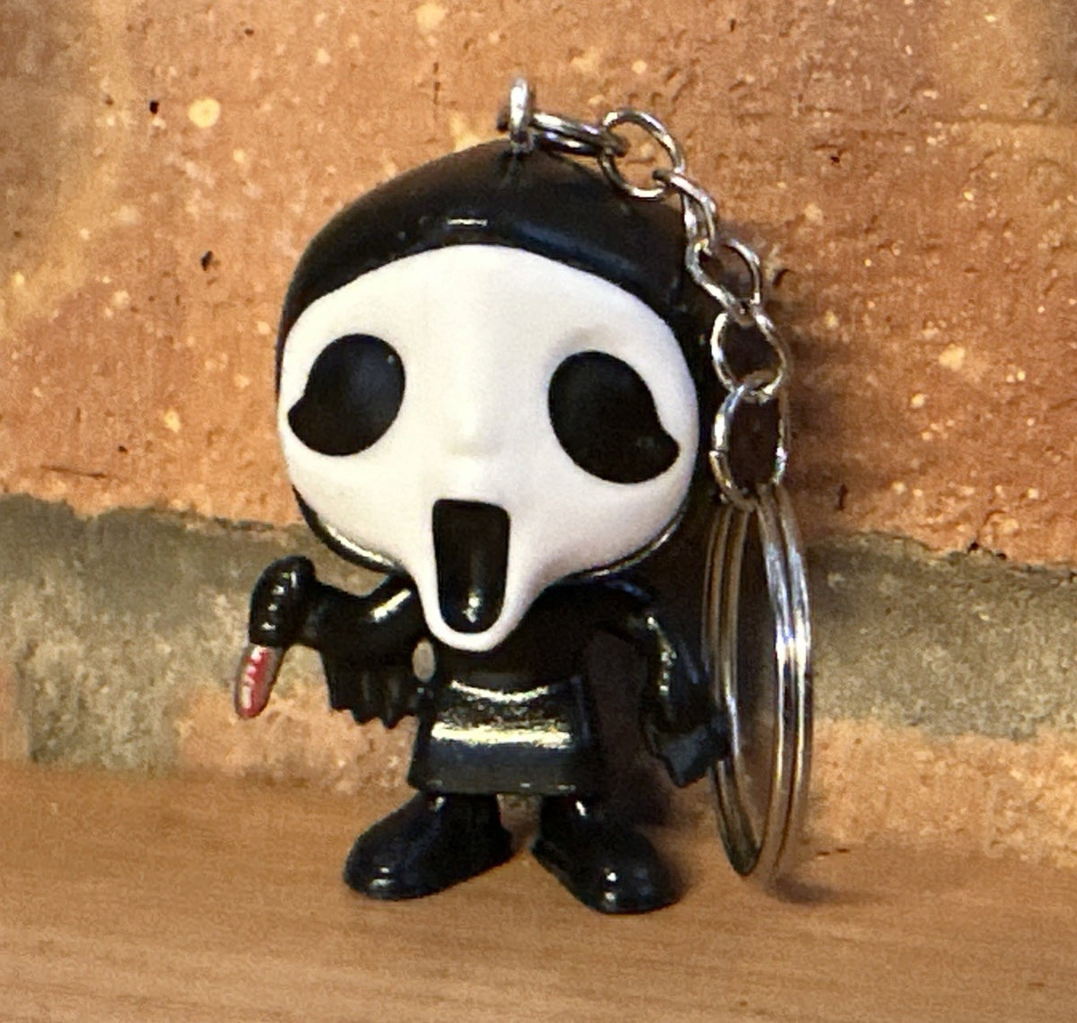  Ghost Face Horror Movie Scream Keyring Action Figure Set Halloween 5.5cm0