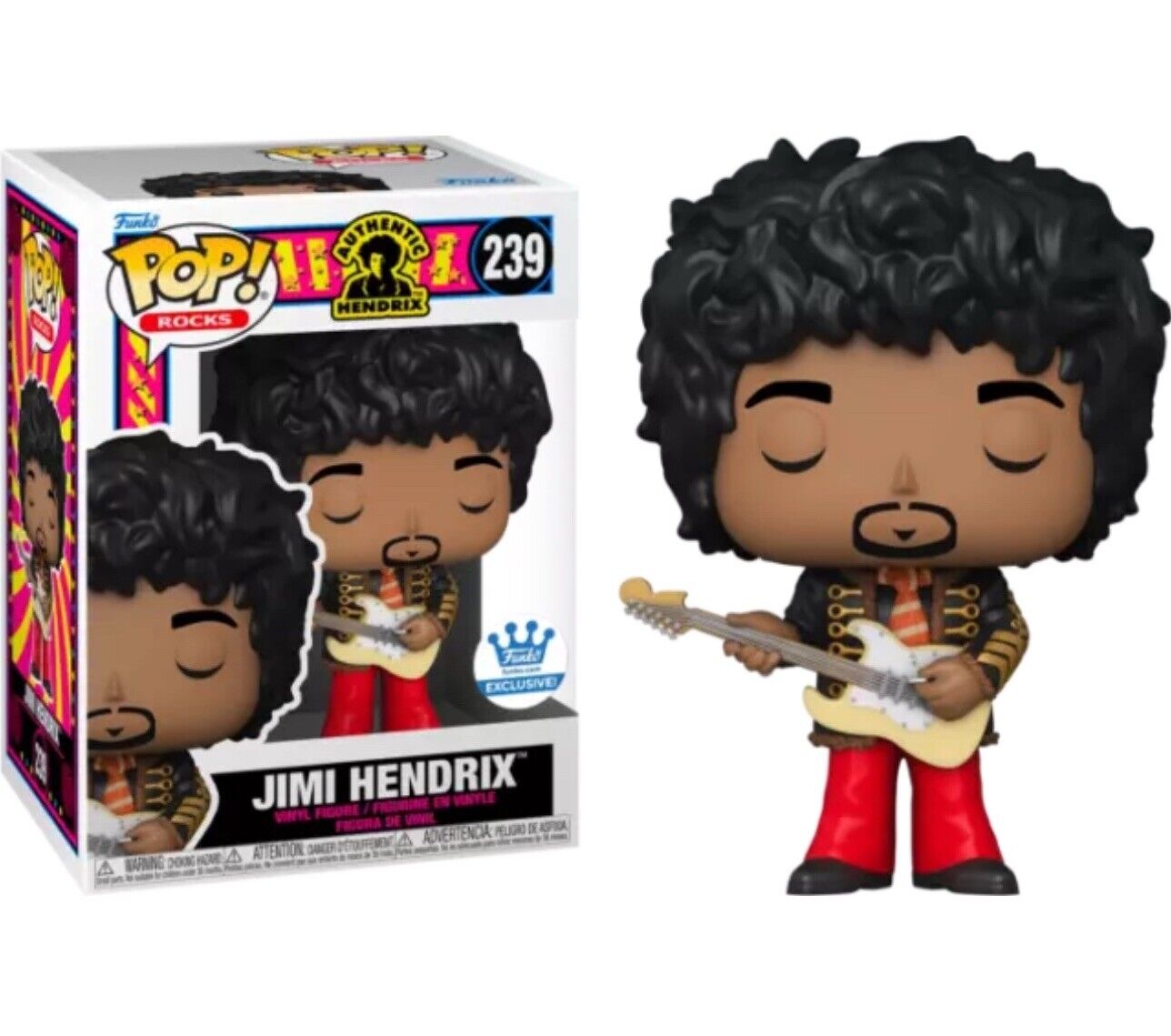 JIMI HENDRIX NAPOLEONIC HUSSAR JACKET EXCLUSIVE FUNKO POP ROCKS #239 IN STOCK