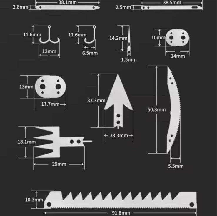 Survival Emergency Card Stainless Steel 22 Pcs  - Tool multitool Fish Saw2