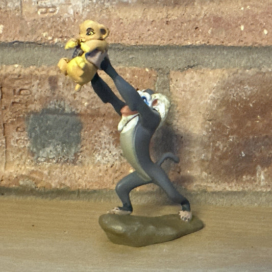  Disney The Lion King Rafiki Holding Simba Figurine 1994 Circle of Life0