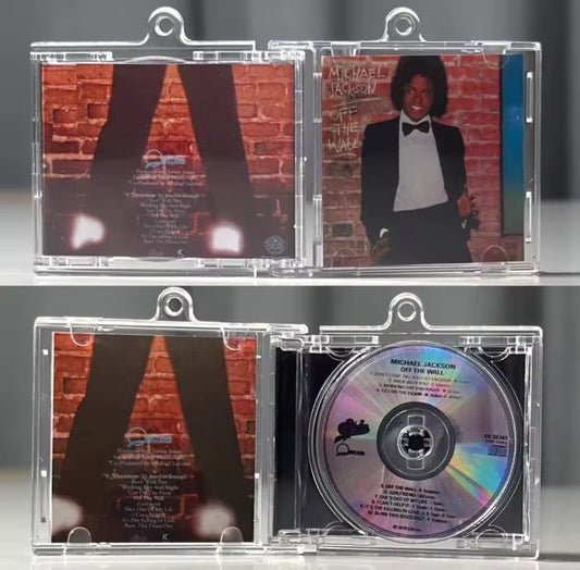  Michael Jackson OFF THE WALL MJ MINI Music CD NFC Keychain Album0