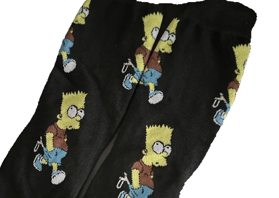 Simpsons Cotton socks Bart Simpson - UK Stock 37-45 One Size 4-10 Gift0