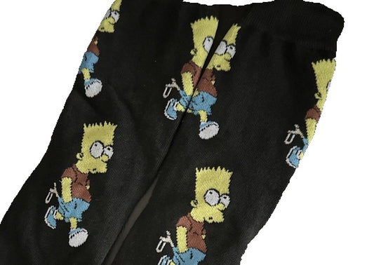 Simpsons Cotton socks Bart Simpson - UK Stock 37-45 One Size 4-10 Gift0