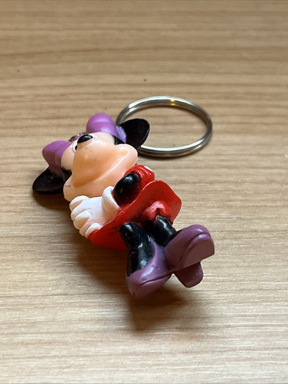 Red Minnie Mouse Disney Keyring Keychain Pendant Bag 3D keyring Xmas Gift bag1