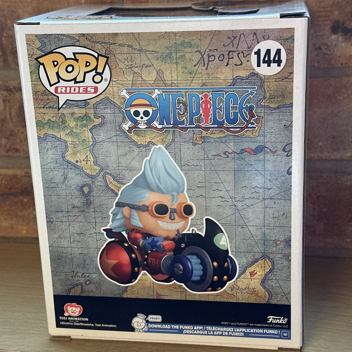 Funko Pop Franky with Black Rhino FR-U 4 ECCC 2026 One Piece Ltd Ed Share # 1442