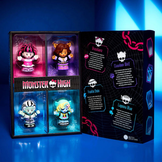 New Exclusive Little People Collector Monster High Set Rare Ltd Ed In Stock