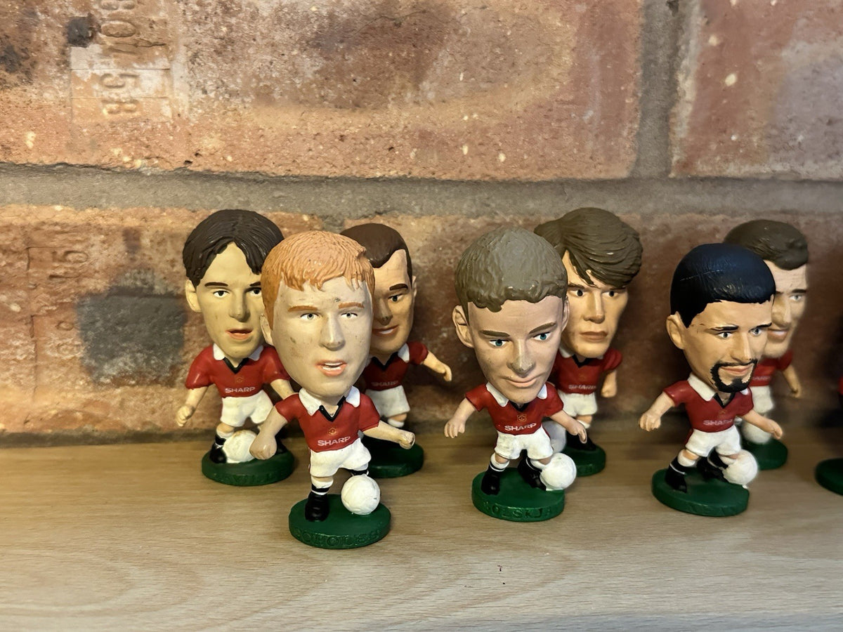 retro Corinthians Man united 1995 Team football figures X11 Giggs Beckham Keane1