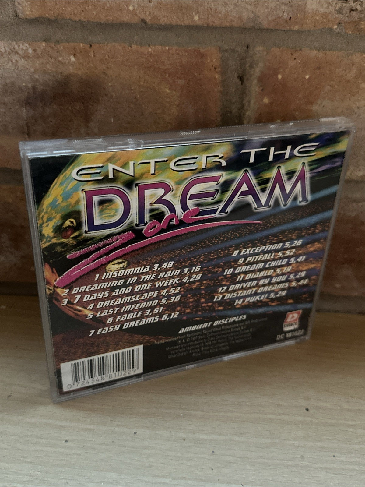 Ambient Disciples - Enter The Dream Zone CD, Album Rare 90’s Electronic Dance1