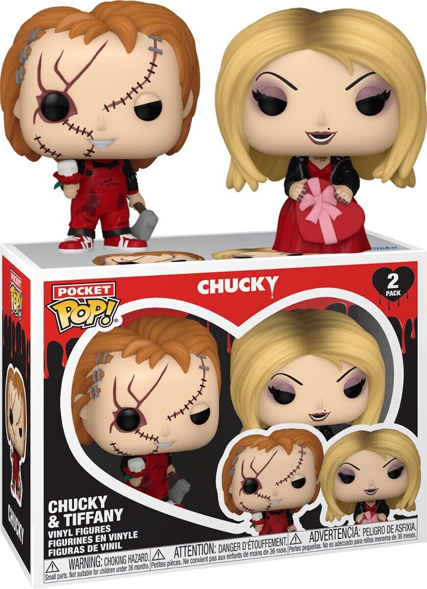 Funko Child's Play - Chucky & Tiffany Valentine Pocket Pop Vinyl 2 Pk In now 2