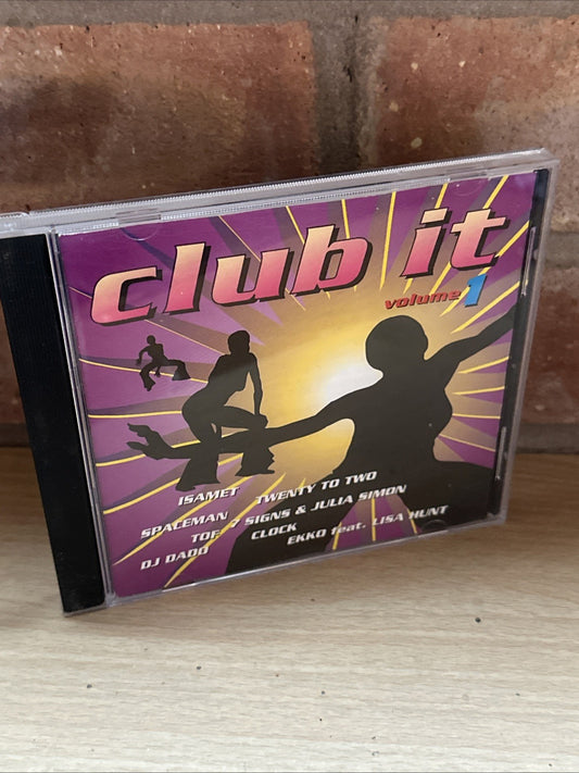 Club It Volume 1 Q-Club, DJ Dado, Sophia, Spaceman CD Rare 90’s Dance Mixes0