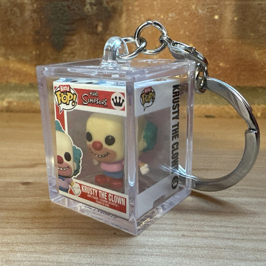 Funko Bitty Pop! The Simpsons Krusty Clown Chase Set Hard Case Key ring