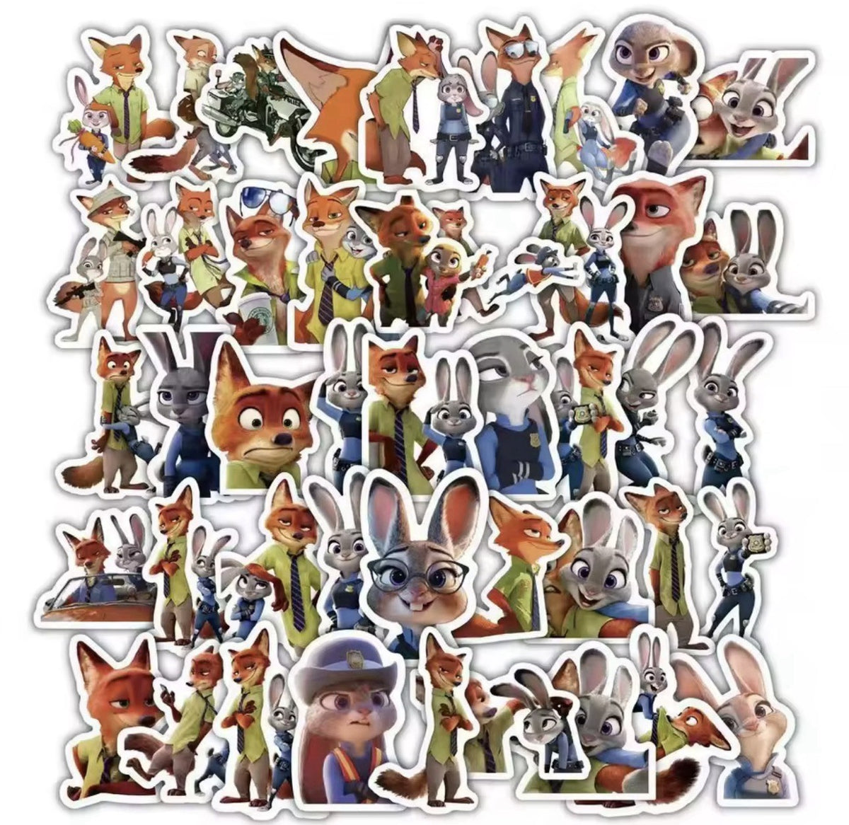 x10 Zootopia 2 Stickers Vinyl Party Decals Gift Bottle Sticker Zootropolis0
