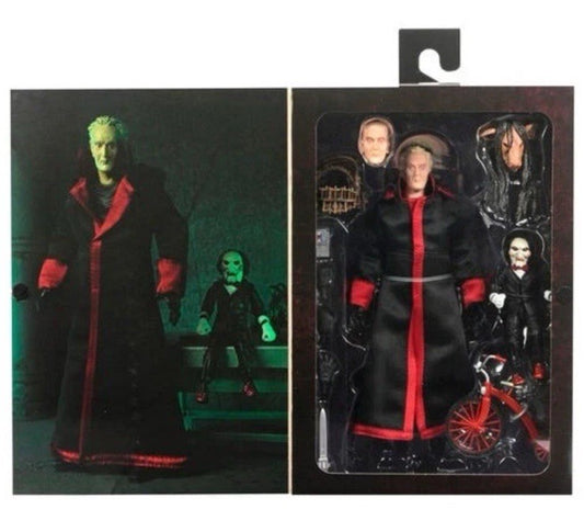 Neca ULTIMATE SAW JIGSAW KILLER Black Robe With Trike 18cm Window figure In Stk