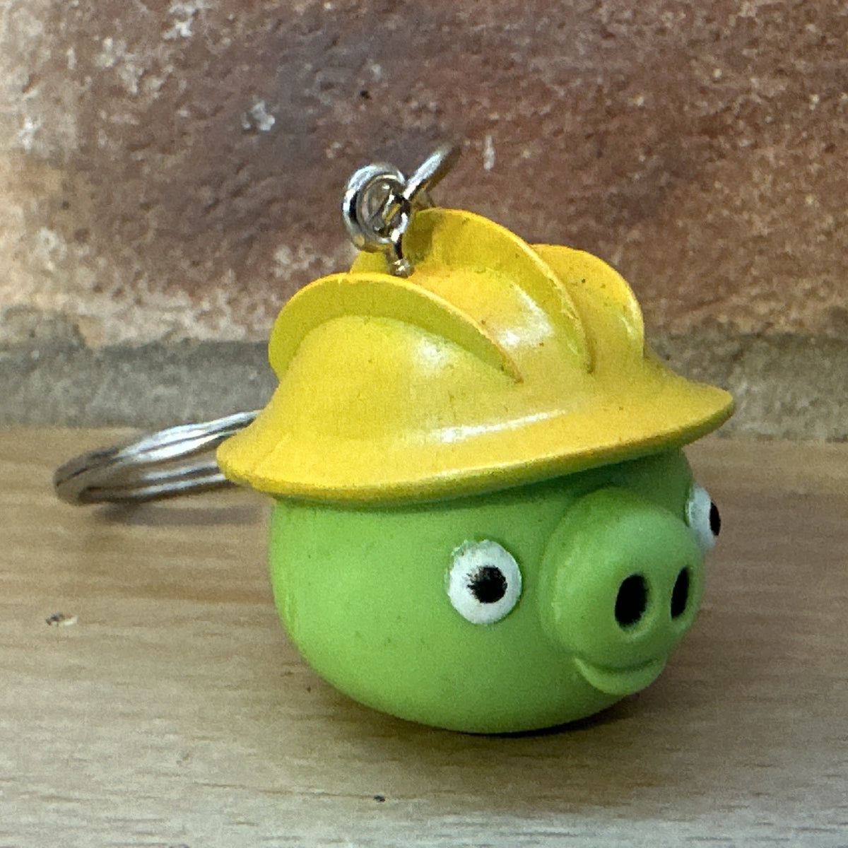 Angry Birds Worker Pig Piggie Key Ring  danglers Keychain charm PVC Movie Gift2