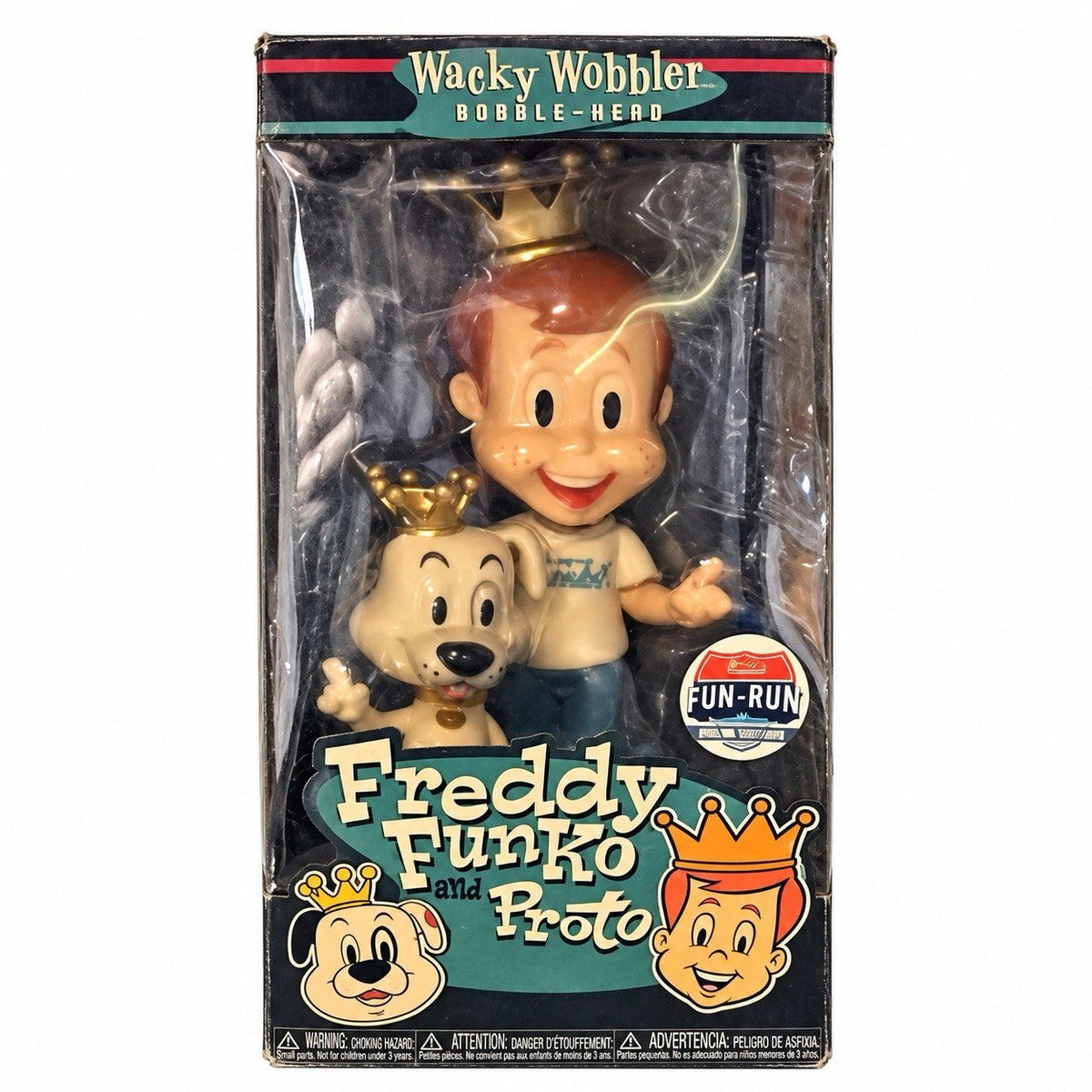 FUNKO WACKY WOBBLER! FREDDY & PROTO EXCLUSIVE FUN ON THE RUn Vinyl Figure Gift0