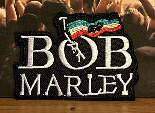 SOSJams Sew Iron On Patch Bob Marley Metal Music Rock Band Badge Patches