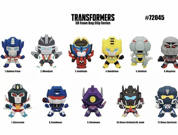 1x Official Transformers Sealed Blind Bag Clip Key Ring Monogram Keychain5