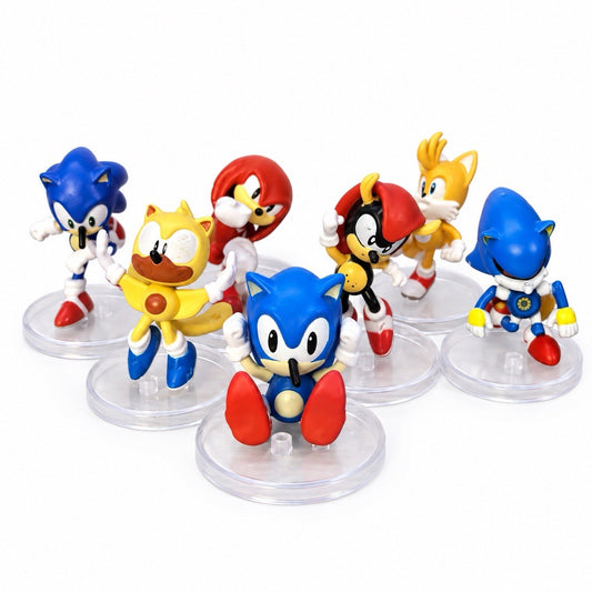 7 Pcs Sonic the Hedgehog PVC Action Game Figure Model Toy Decor Collectible Gift0