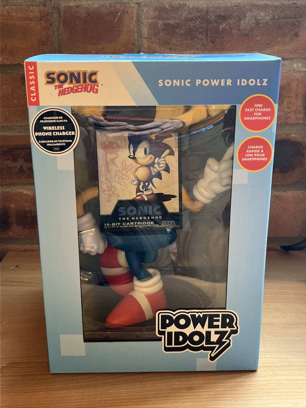  Sonic The Hedgehog SEGA Power Idolz - Wireless Charger Phone  Vinyl Figure Qi1