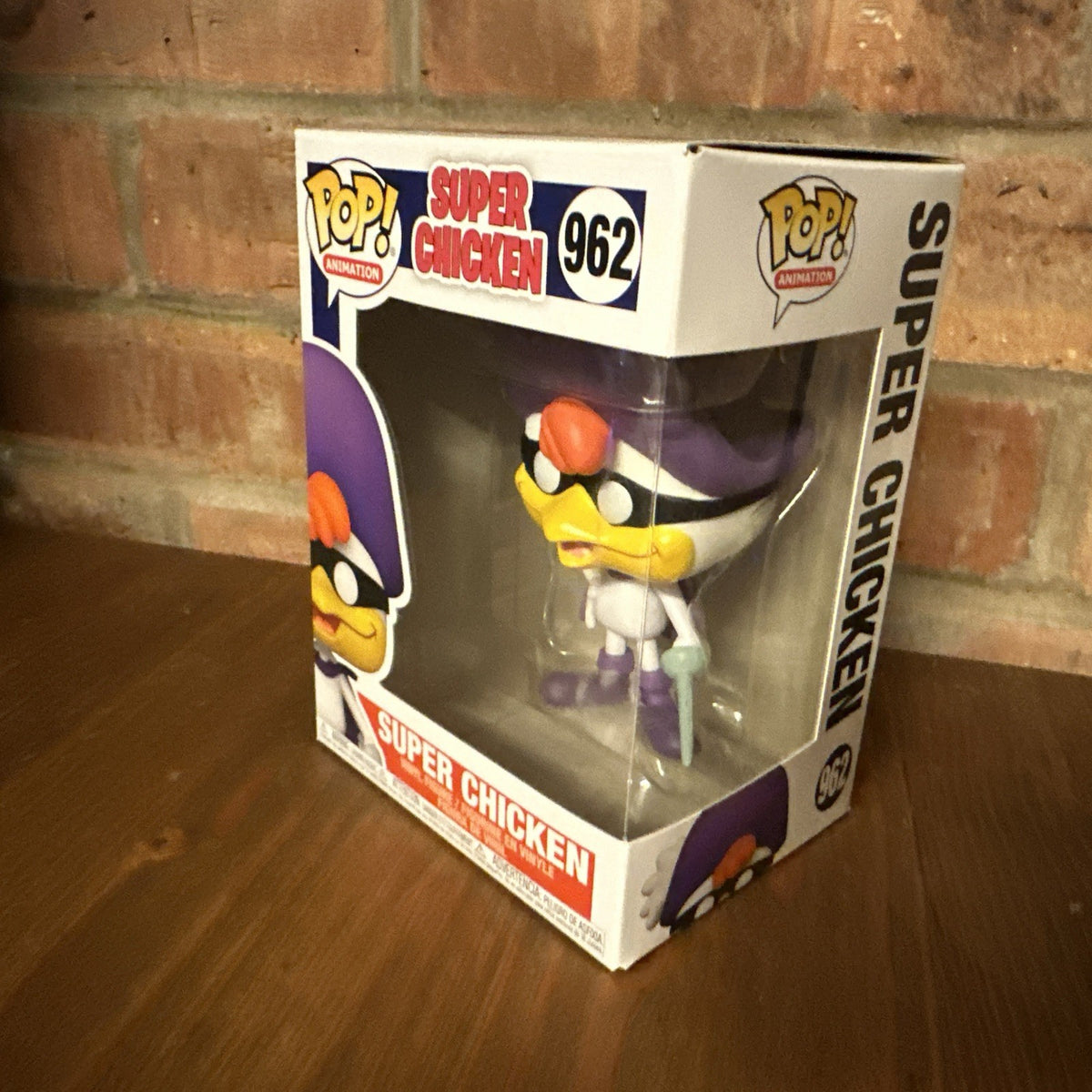 Funko Pop! Animation: Super Chicken #962 Vinyl Figure Cult Gift Collect0