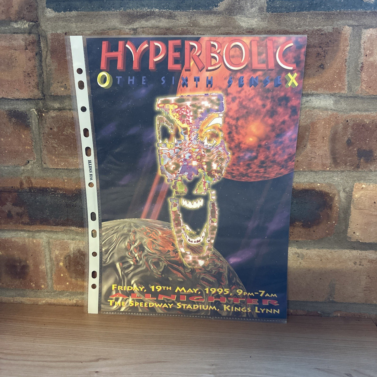 Rave Flyer Hyperbolic 19th May 1995 The Sixth Sense Kings Lynn0